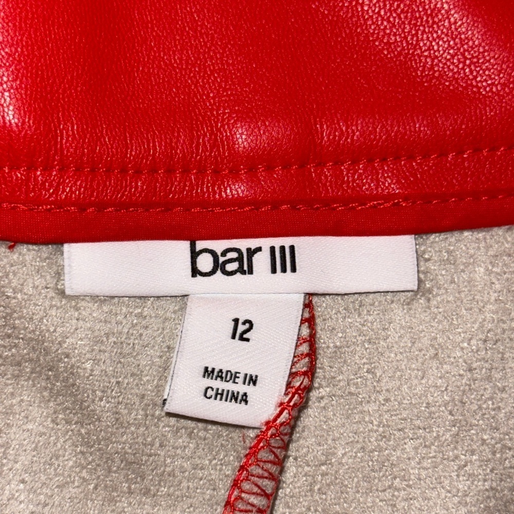 Bar III High Waist Red Women's Shorts - Picture 2 of 13